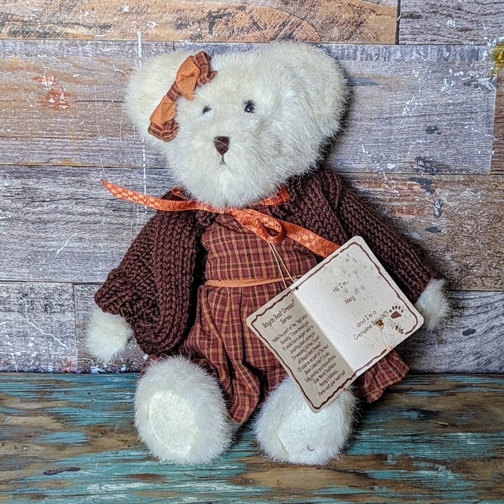 Boyds Bears Meg #919834 TJ's Best Dressed Series Plush Teddy Bear